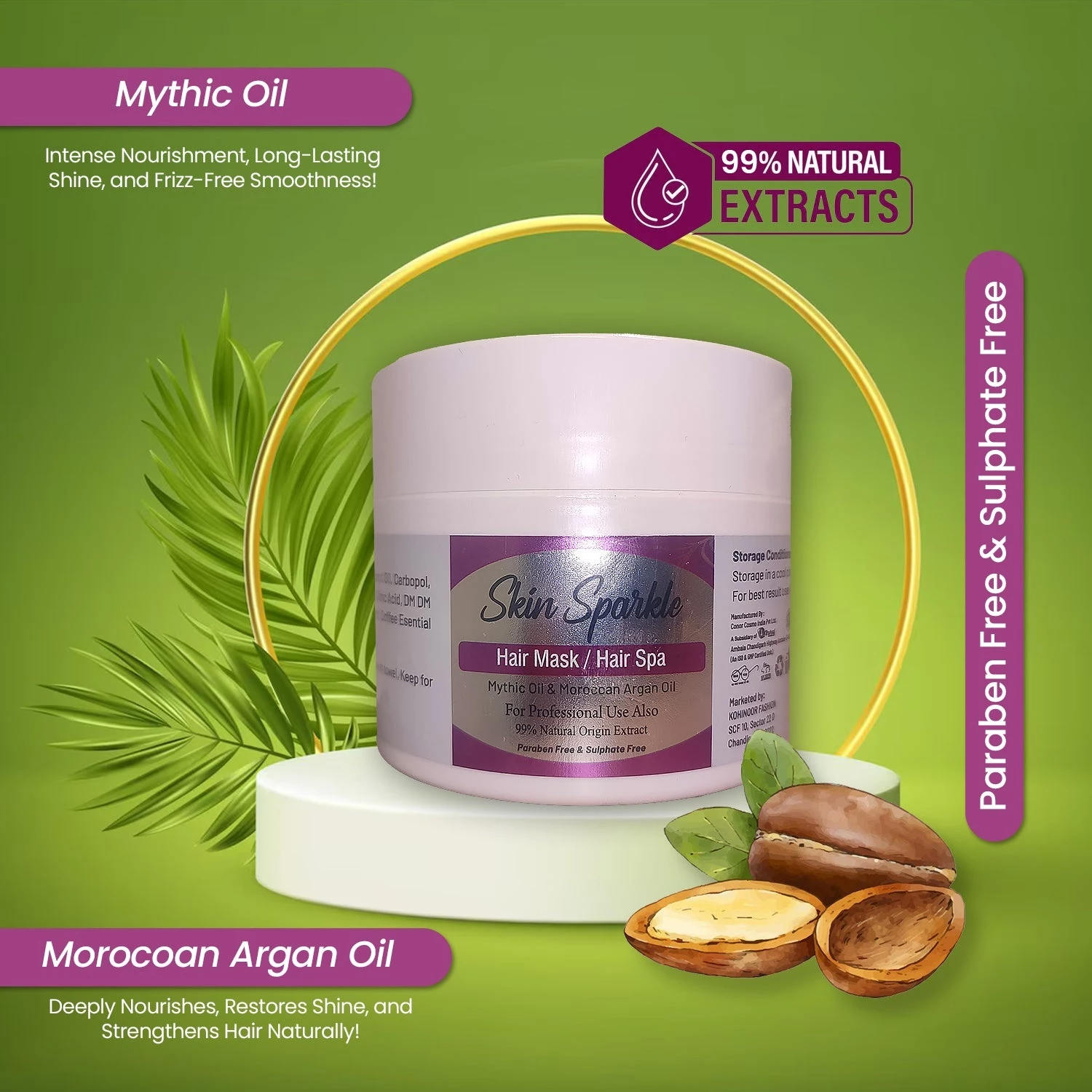 Skin Sparkle Hair Mask-Hair Spa, 200 g-2.webp